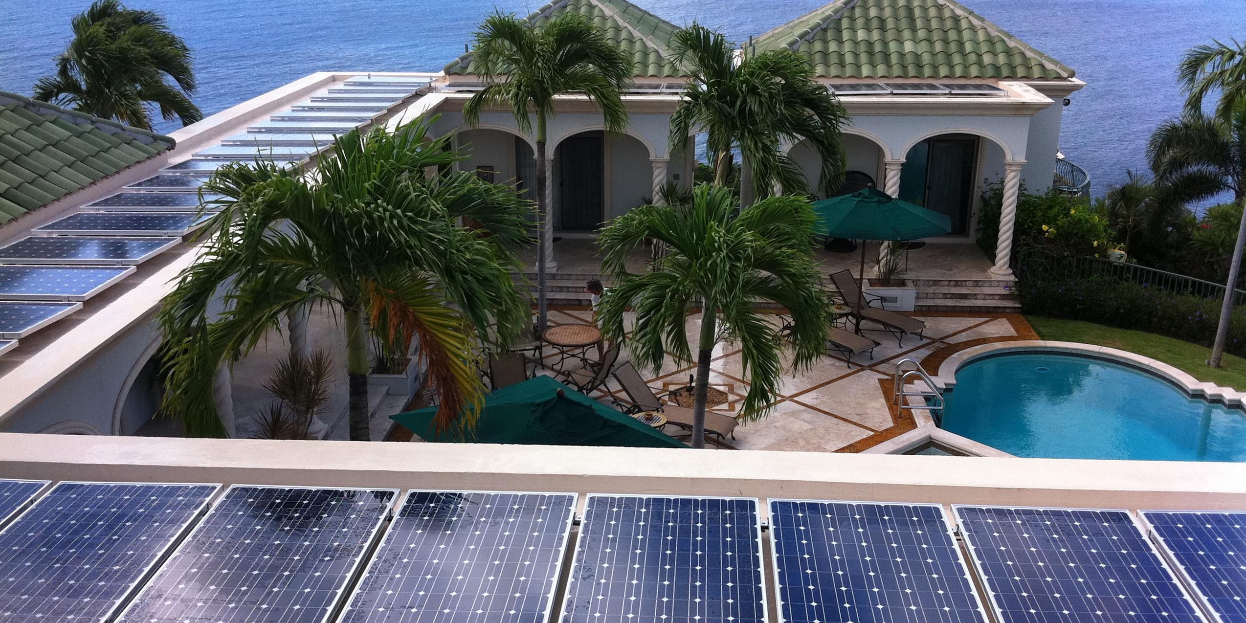 solar array for solar battery bank